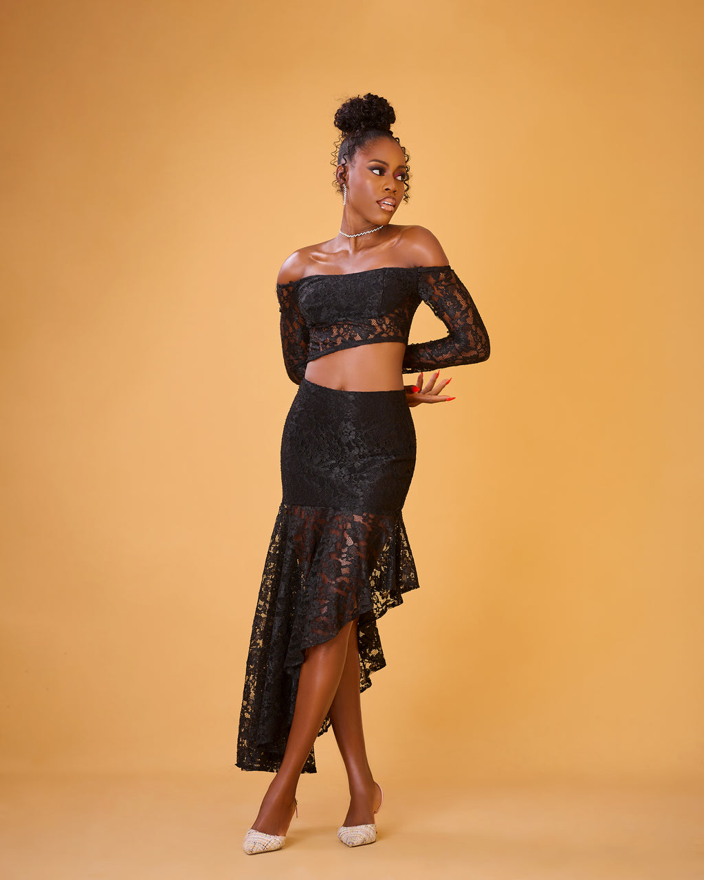 Midnight Lace Delight set